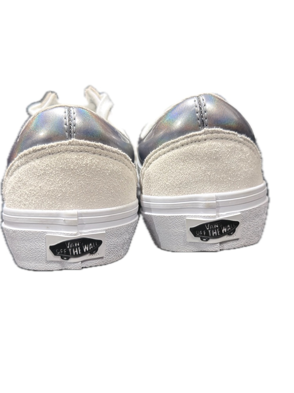 Vans Iridescent/Holographic Pro Skateboarding Shoe with Suede Trim - Picture 4 of 11